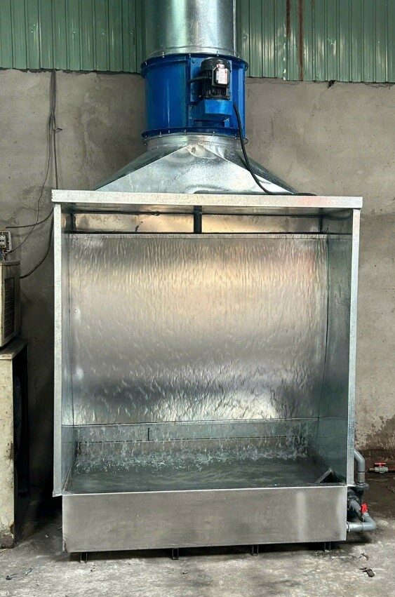 Buồng sơn màng nước 2m